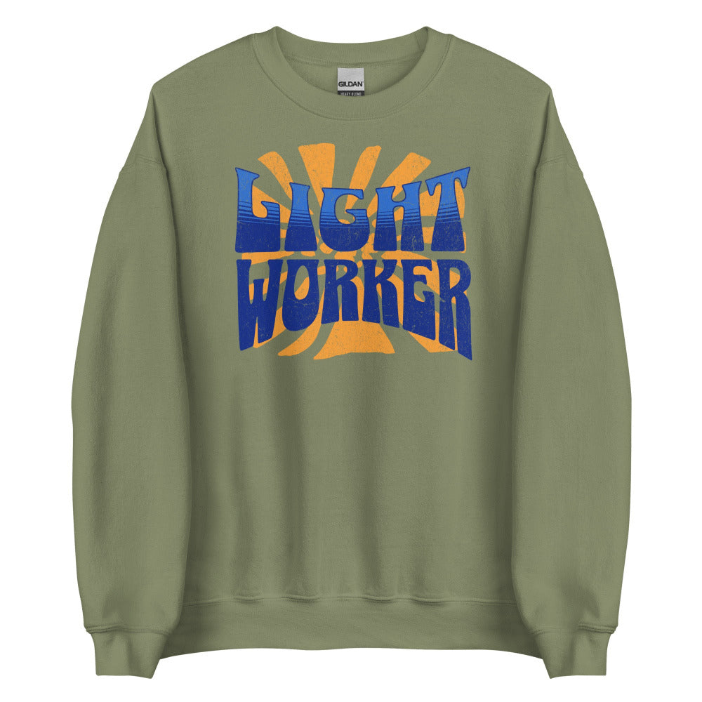 Light Worker Sweatshirt - Military Green Color